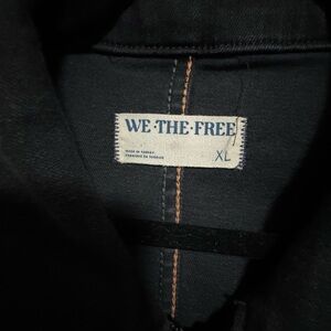 Jayde Denim Flared Jumpsuit - black mamba color